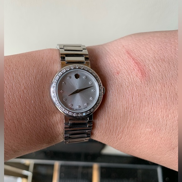 Movado Concerto Stainless SteelDiamond Bezel Watch - Picture 10 of 10